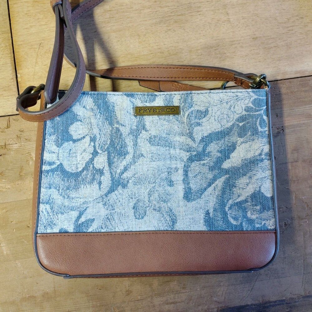 Frye & Co Tapestry Crossbody Bag Vintage Floral